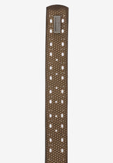 CG174 Men's leather belt in a futuristic look