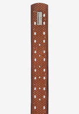 CG174 Men's leather belt in a futuristic look