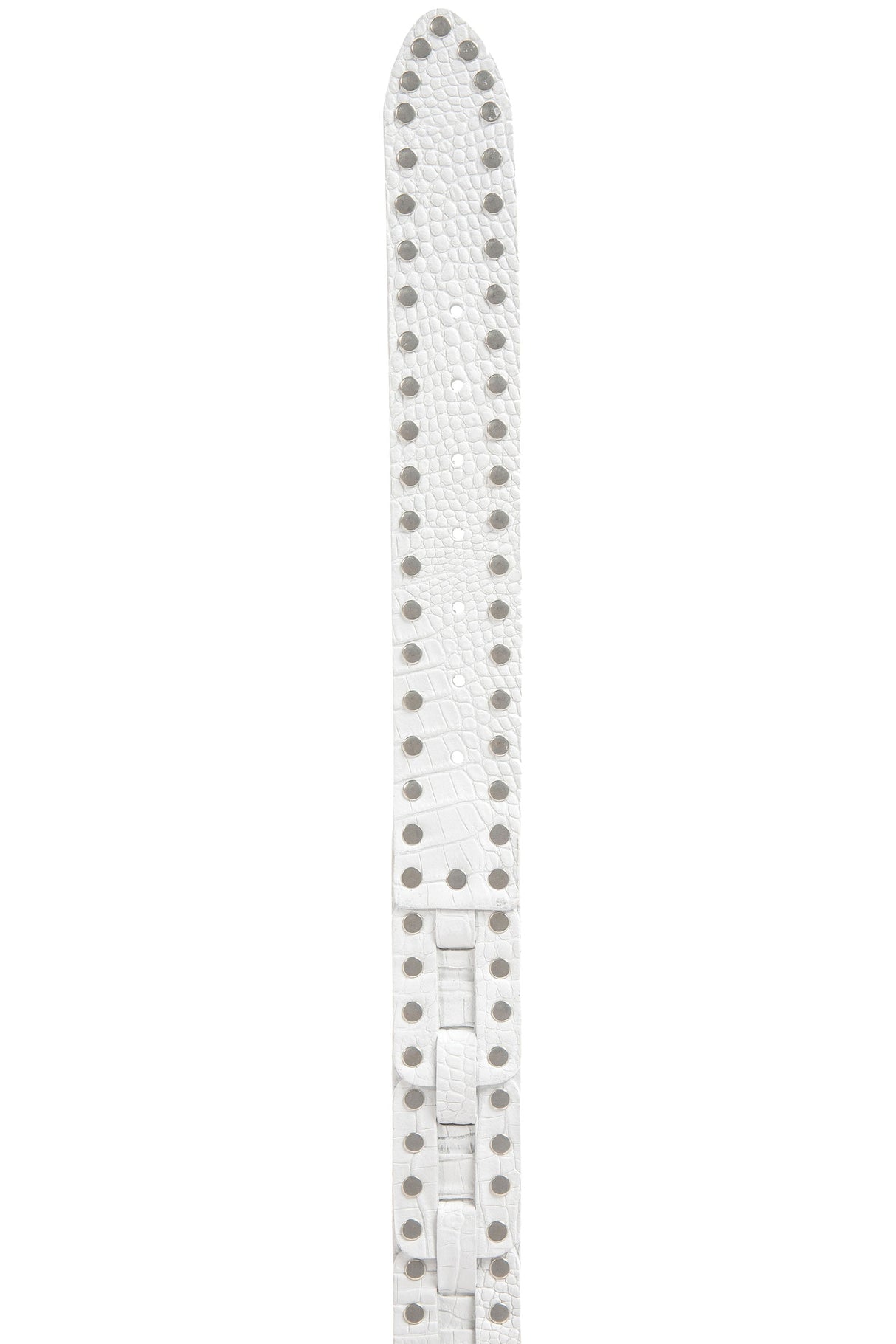 CG175 Men's leather belt with embossing and rivets