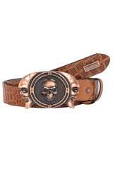 CG198 Men's belt with cool skull design