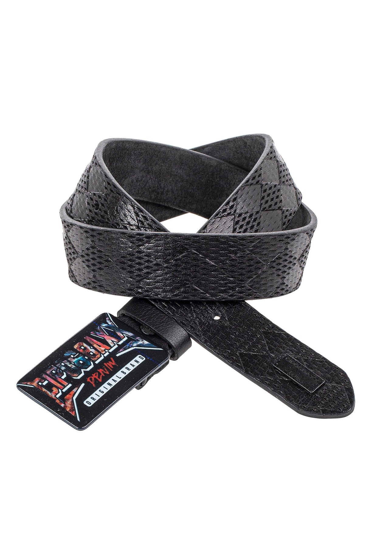 CG204 Men's belt with rectangular buckle