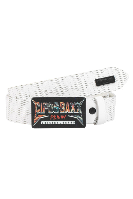 CG204 Men's belt with rectangular buckle