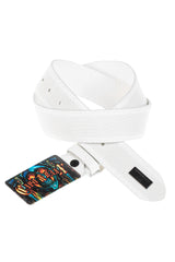 CG205 Men's belt with colorful rectangular skull motif