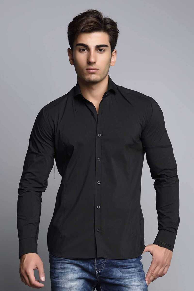 CH113 Men's long-sleeved shirt in a classic cut