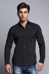 CH113 Men's long-sleeved shirt in a classic cut