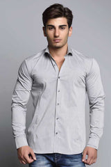 CH113 Men's long-sleeved shirt in a classic cut