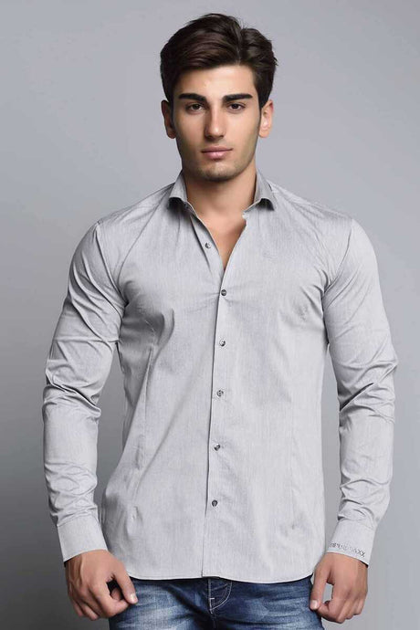 CH113 Men's long-sleeved shirt in a classic cut