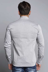 CH113 Men's long-sleeved shirt in a classic cut