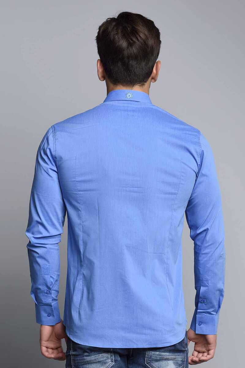 CH113 Men's long-sleeved shirt in a classic cut