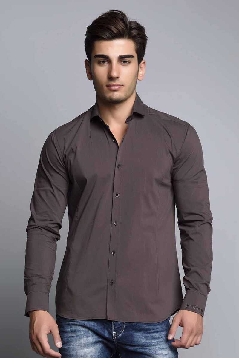 CH113 Men's long-sleeved shirt in a classic cut