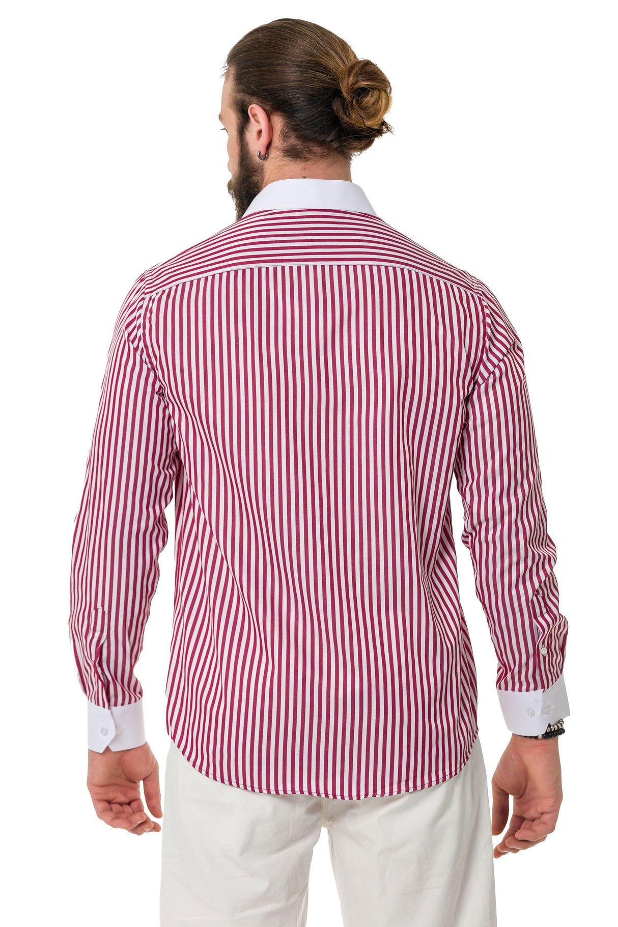 CH192 Men's Shirt with Line Design