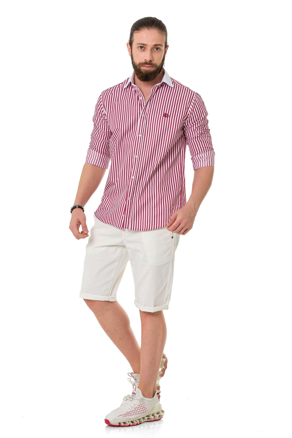 CH192 Men's Shirt with Line Design