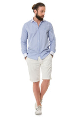 CH192 Men's Shirt with Line Design