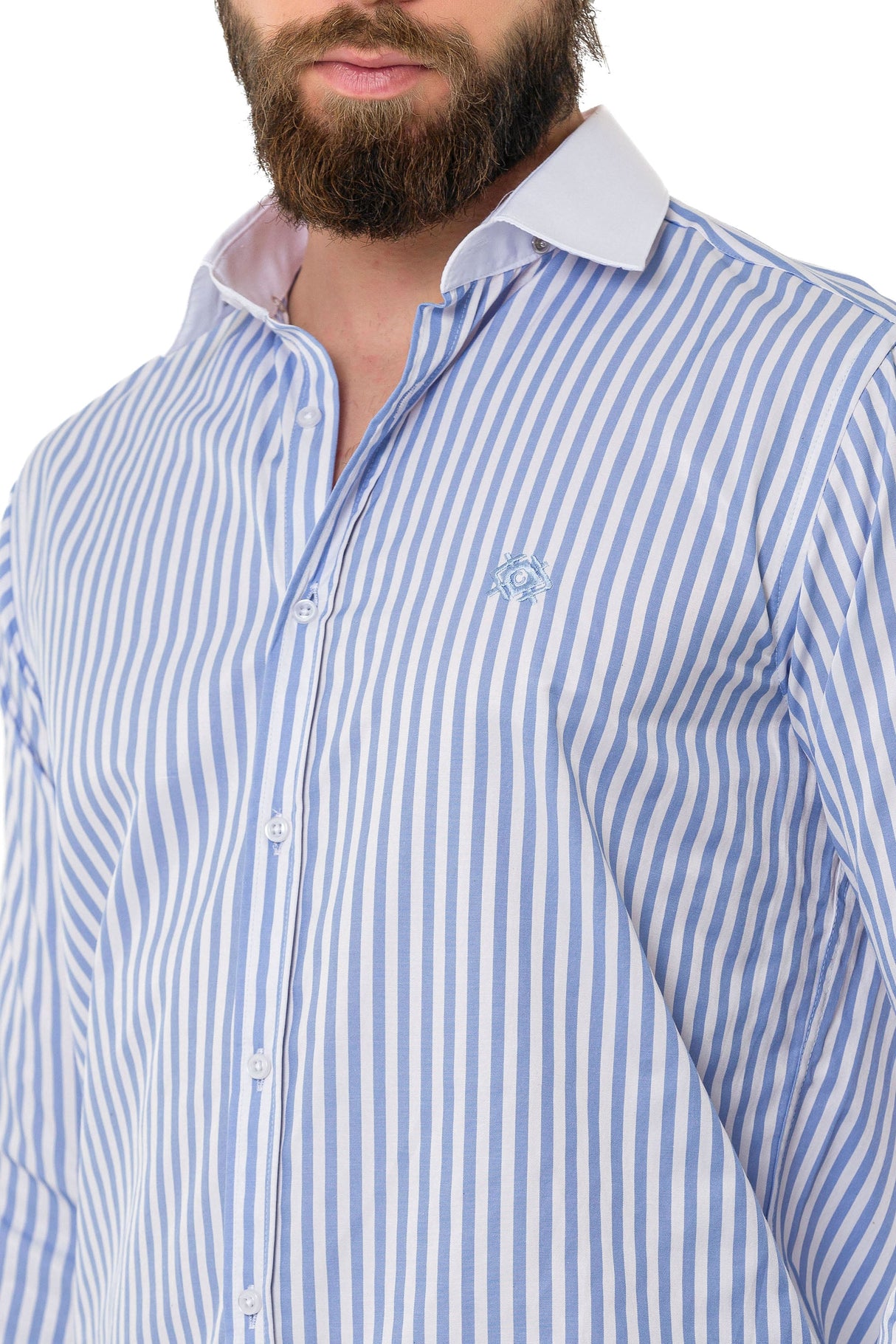 CH192 Men's Shirt with Line Design