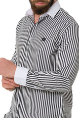 CH192 Men's Shirt with Line Design