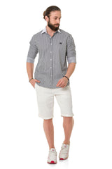 CH192 Men's Shirt with Line Design