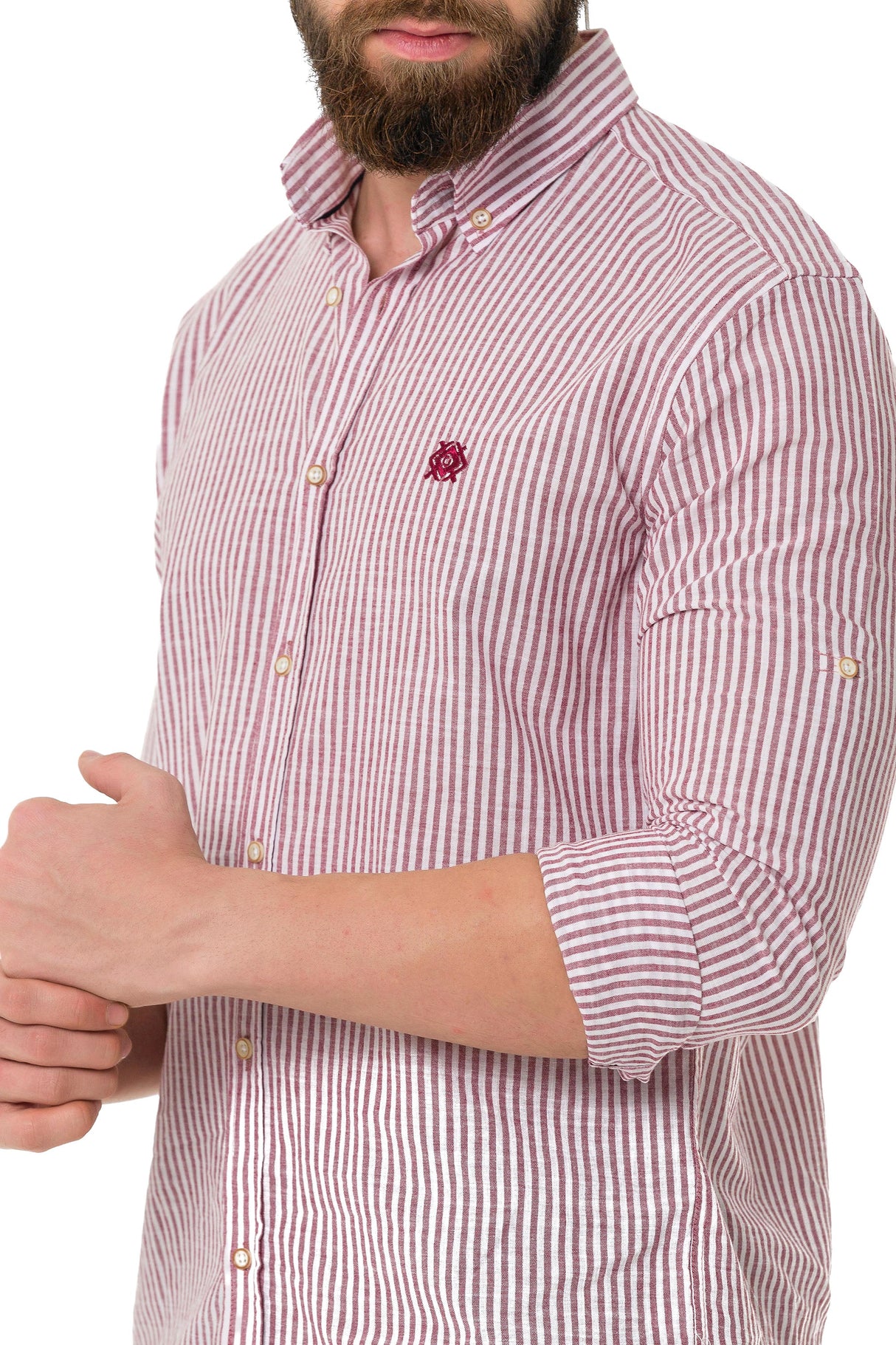 CH194 Men's shirt with striped design
