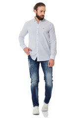 CH194 Men's shirt with striped design