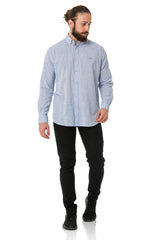 CH199 Men's long-sleeved shirt with a trendy classic look