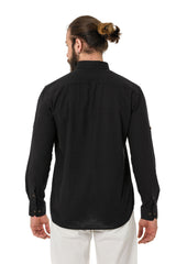 CH199 Men's long-sleeved shirt with a trendy classic look