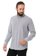 CH199 Men's long-sleeved shirt with a trendy classic look