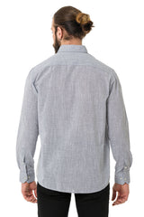 CH199 Men's long-sleeved shirt with a trendy classic look