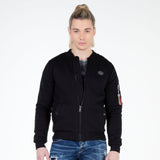 CJ151 Sweat jacket with zipper and lapel