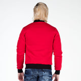 CJ151 Sweat jacket with zipper and lapel