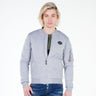 CJ151 Sweat jacket with zipper and lapel