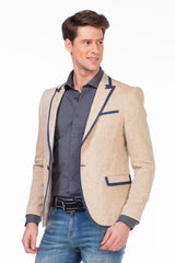 CJ222 Men's Blazer – Stylish contrast in light blue & navy