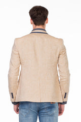 CJ222 Men's Blazer – Stylish contrast in light blue & navy