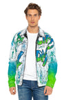 CJ254 Green-Blue Men's Jacket