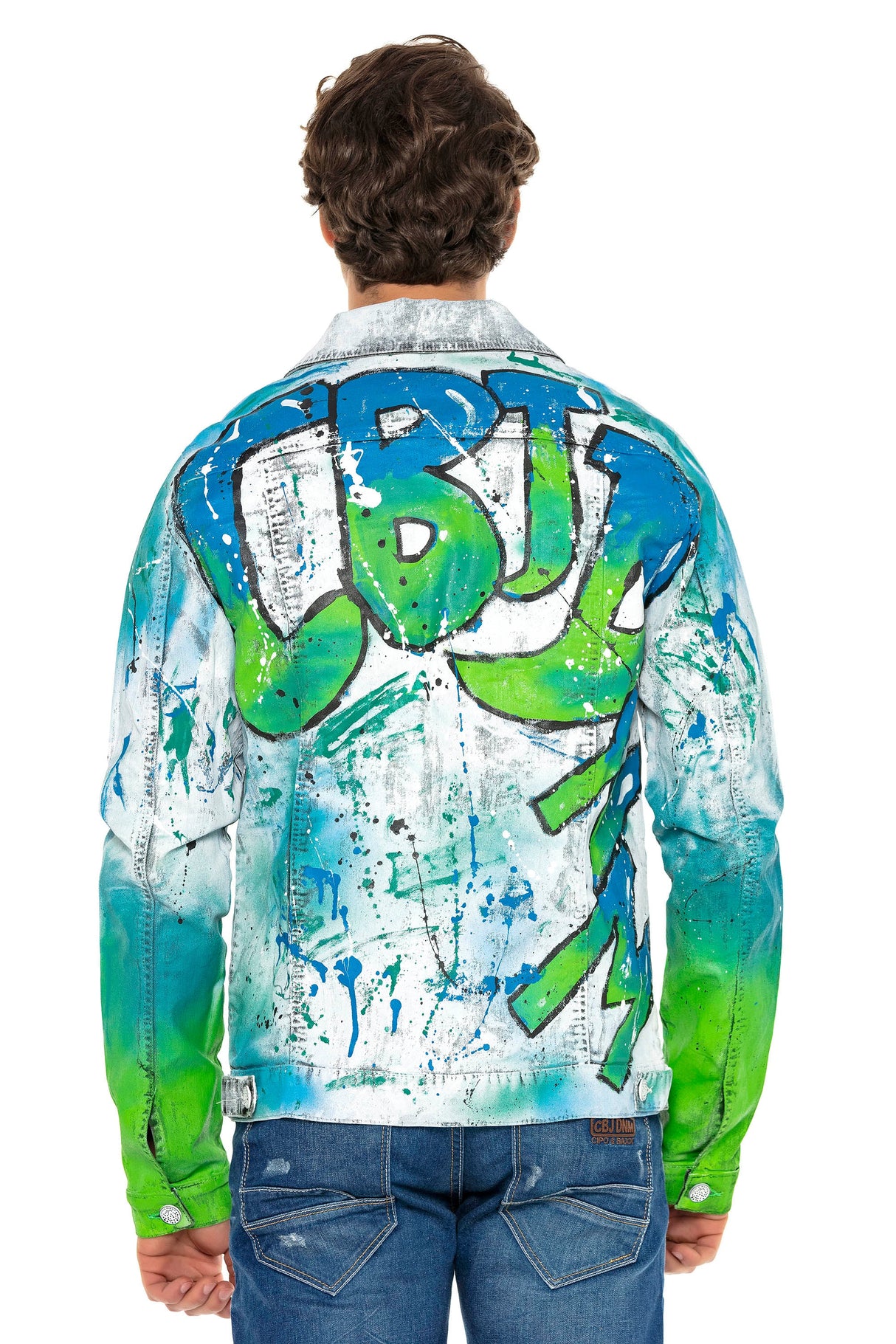 CJ254 Green-Blue Men's Jacket