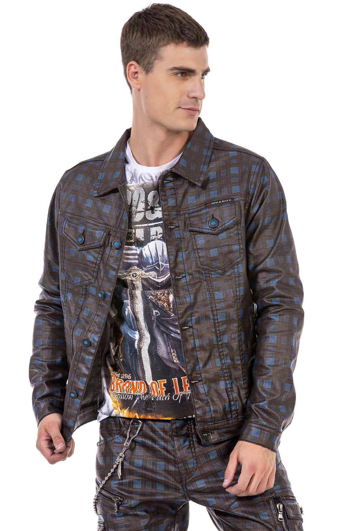 CJ278 Blue Men's Jacket