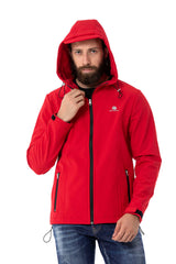 CJ285 Men's Winter Jacket – with detachable hood & striking details