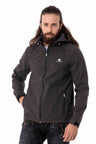 CJ285 Men's Winter Jacket – with detachable hood & striking details
