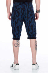 CK167 Men's Capri pants in a casual camouflage pattern