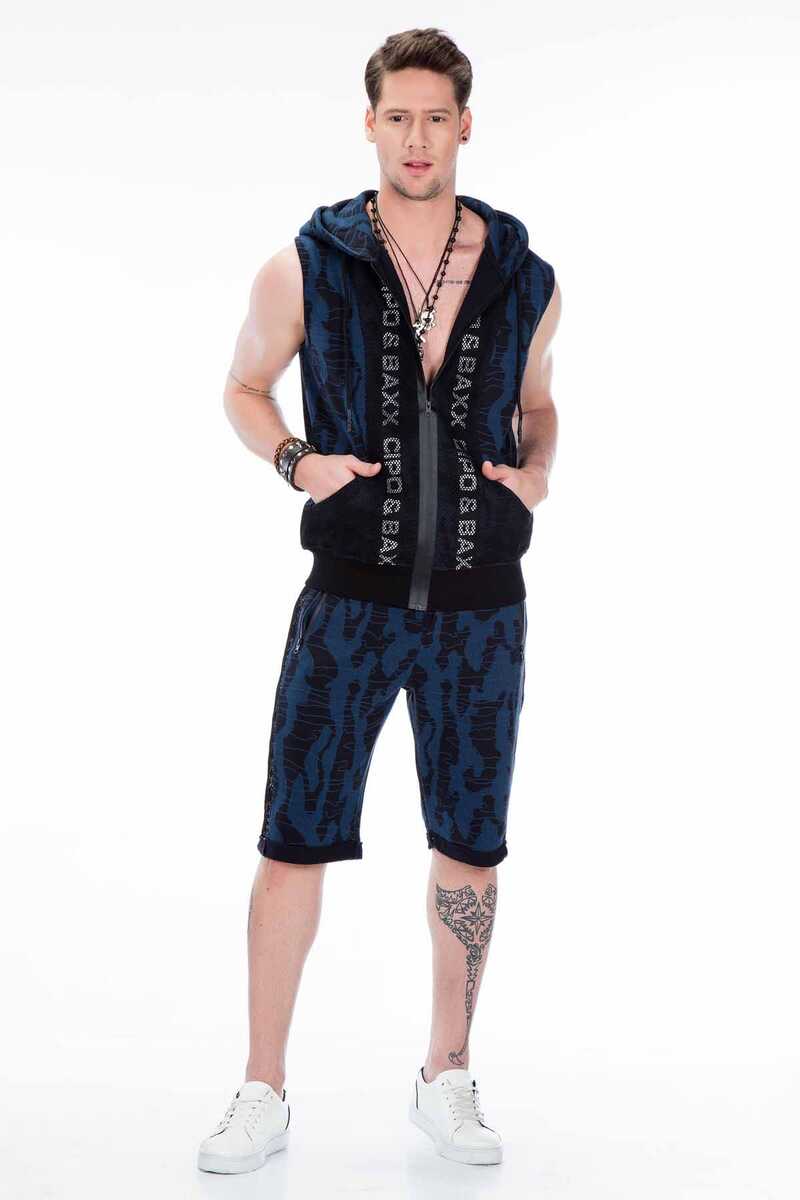 CK167 Men's Capri pants in a casual camouflage pattern