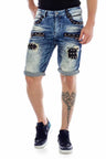 CK181 Men's Capri Shorts with stylish studded trim