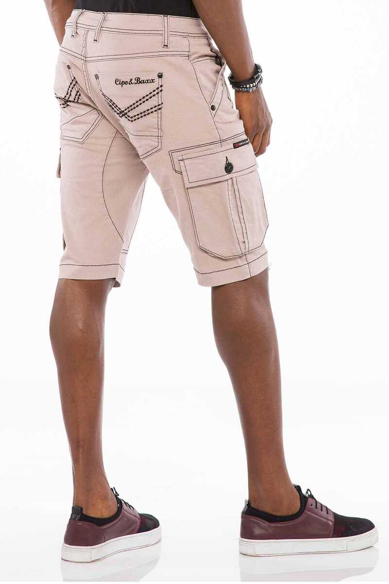 CK188 Men's Capri Shorts with Cargo Pockets