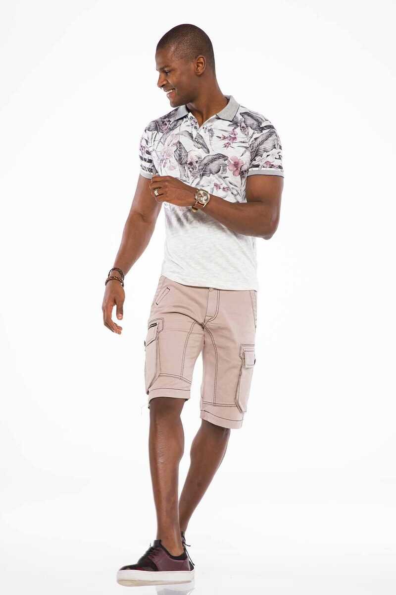 CK188 Men's Capri Shorts with Cargo Pockets