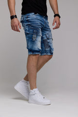 CK189 Men's Capri Shorts with a casual ribbed pattern