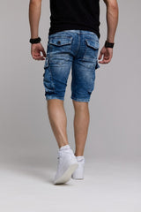 CK189 Men's Capri Shorts with a casual ribbed pattern