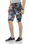 CK204 Men's Capri Shorts with trendy denim coating