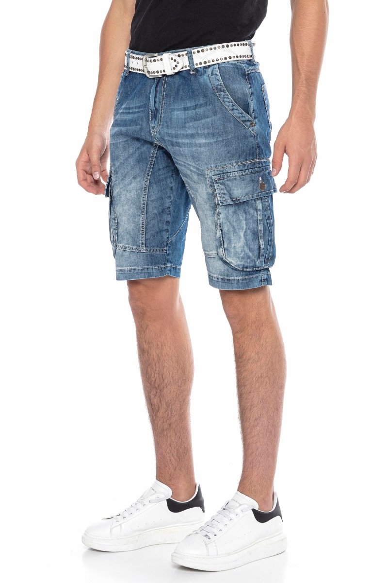 CK215 Men's Capri Shorts with Cargo Pockets