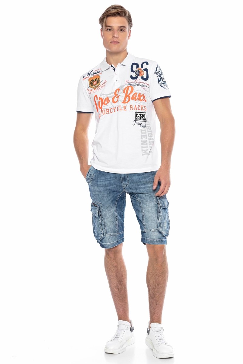 CK215 Men's Capri Shorts with Cargo Pockets
