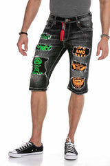 CK241 Men's Capri Shorts with cool cut-outs