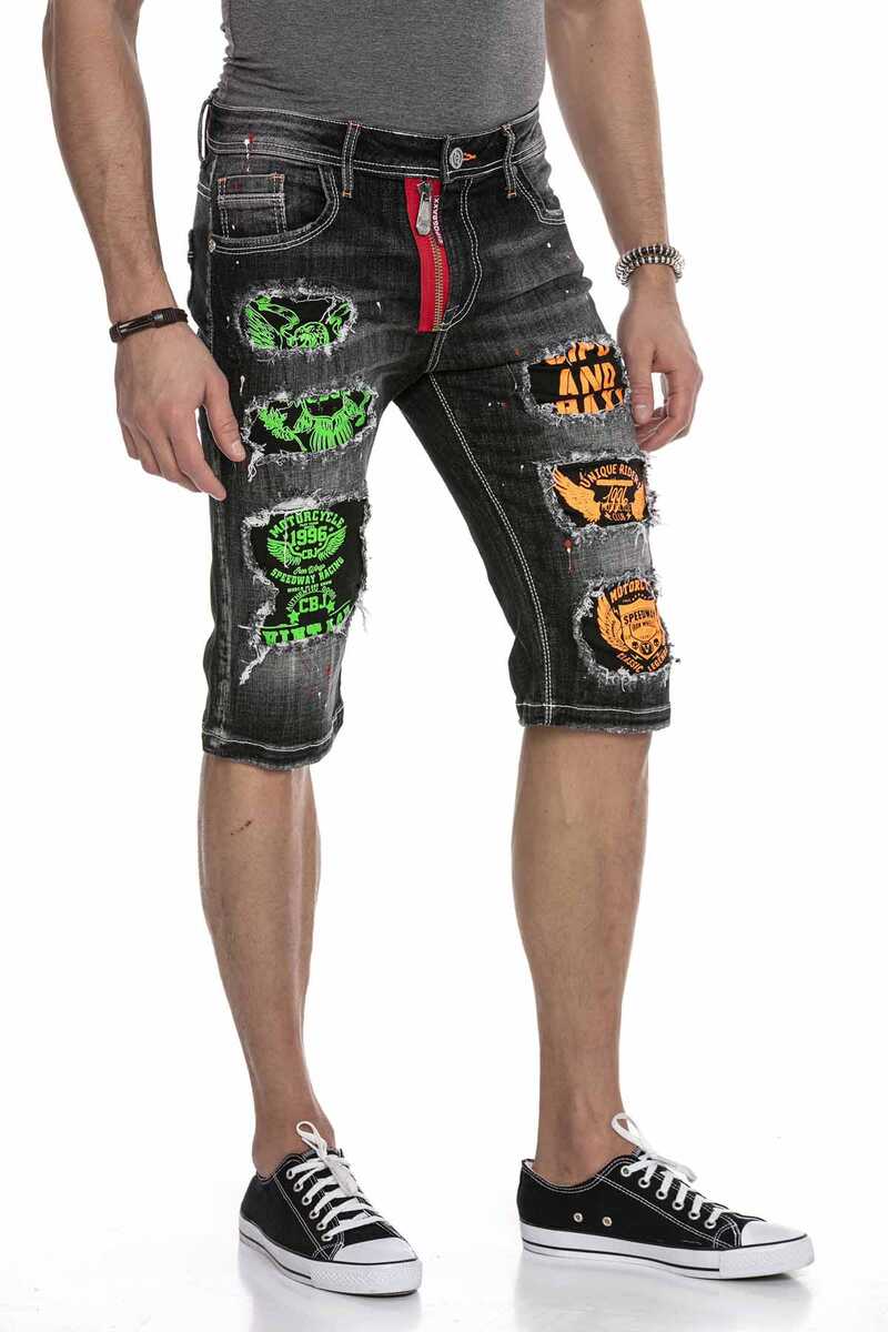 CK241 Men's Capri Shorts with cool cut-outs