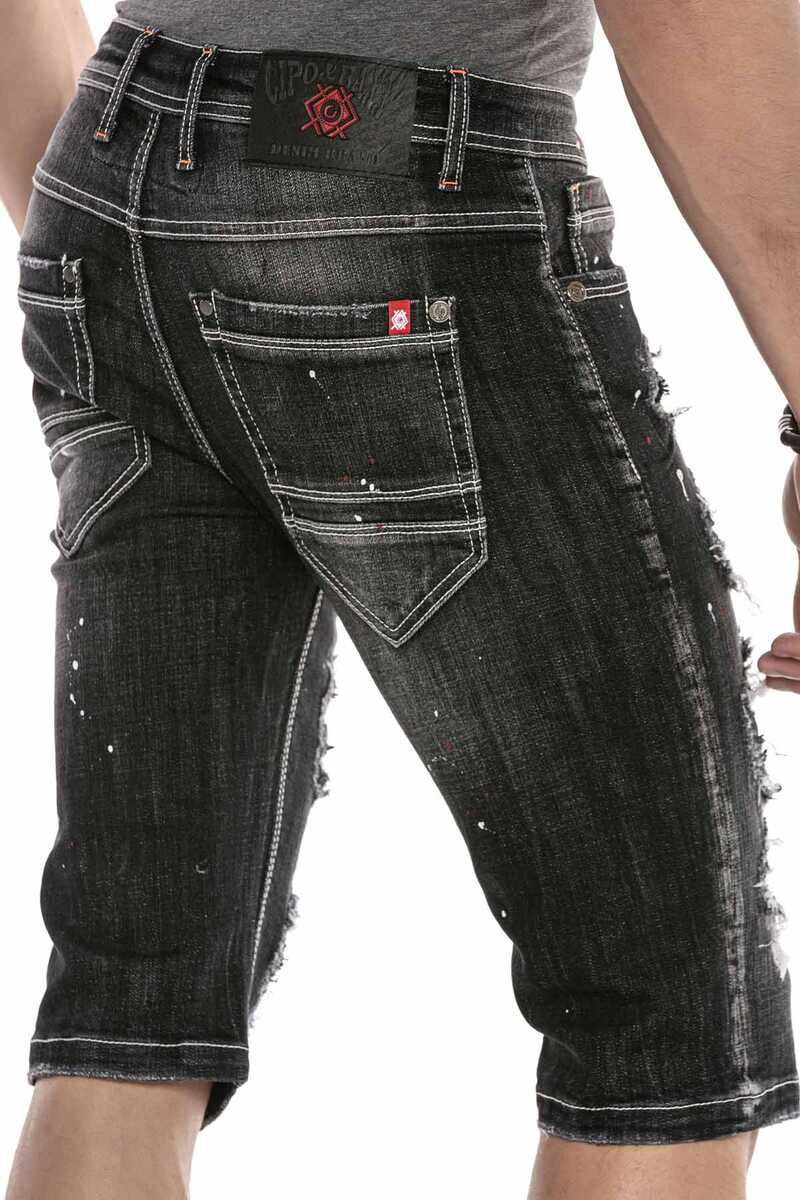 CK241 Men's Capri Shorts with cool cut-outs