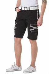 CK253 Men's Capri Shorts with trendy cargo pockets